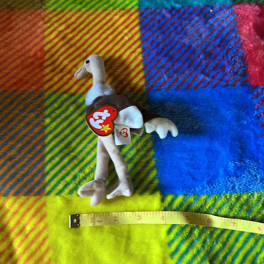 Ty Stretchy the Ostrich Teenie Beanie Baby